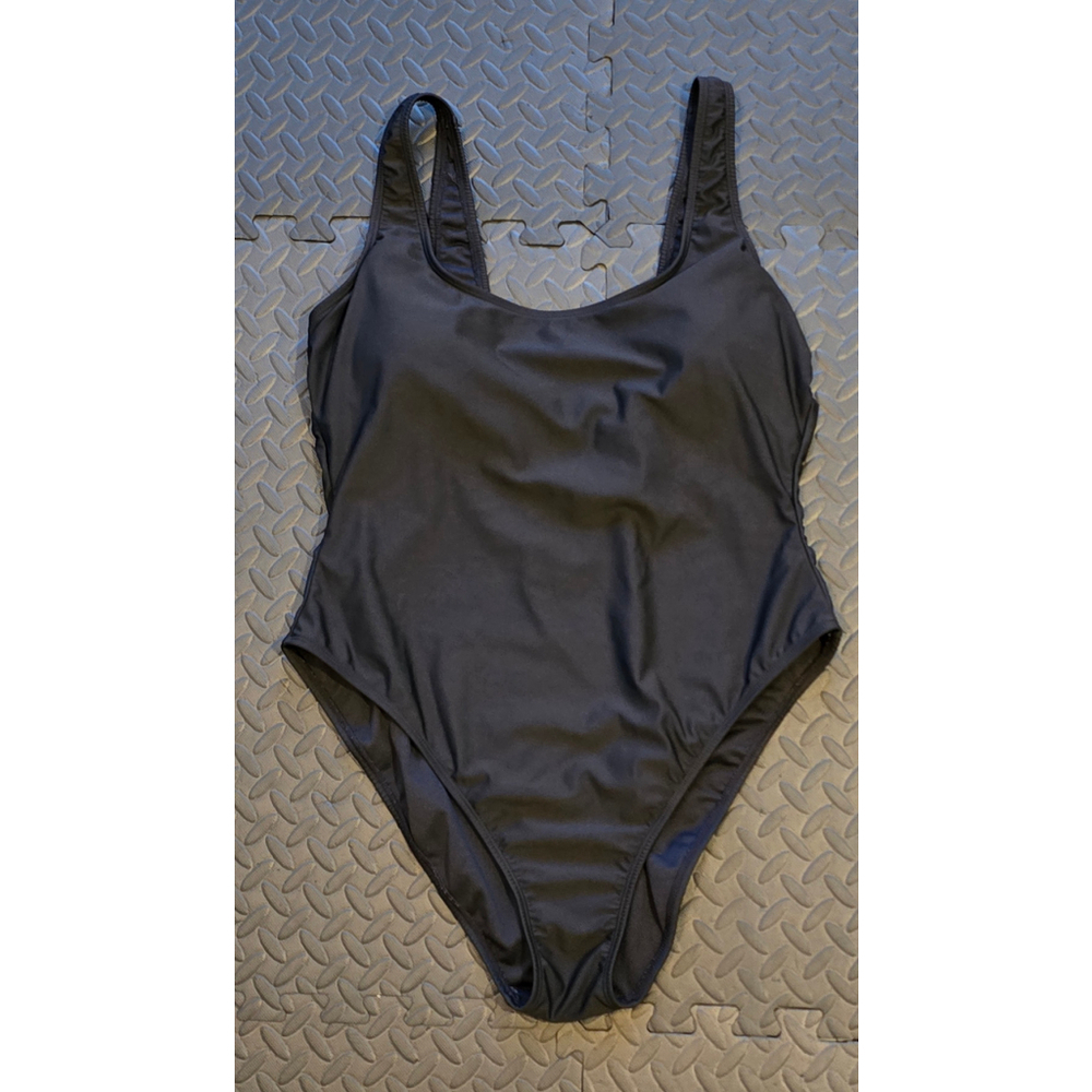NWT No Boundaries Black One-Piece Swimsuit - Women's XL (16-18) High Cut